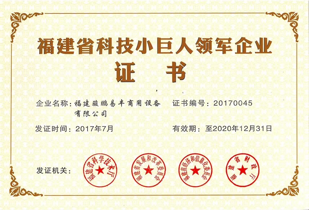 福建省科技小巨人领军企业
