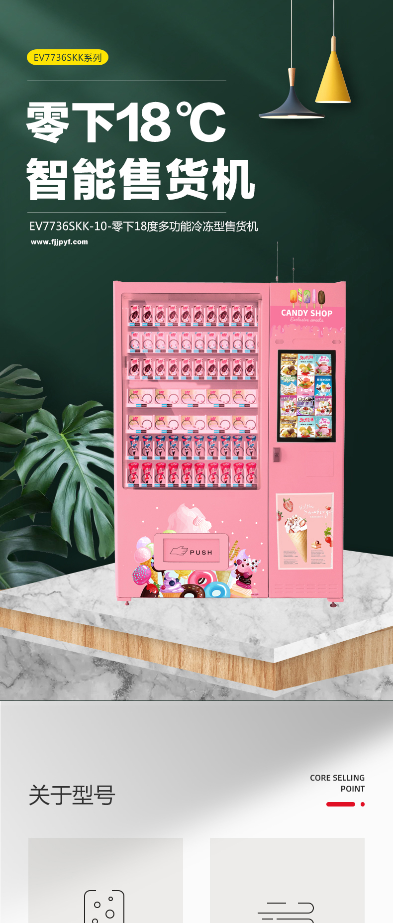 冷冻型冰淇淋自动售货机